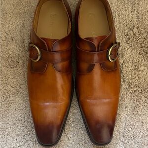 Stylish Carrucci Men's Shoes Cognac Brown Size 13